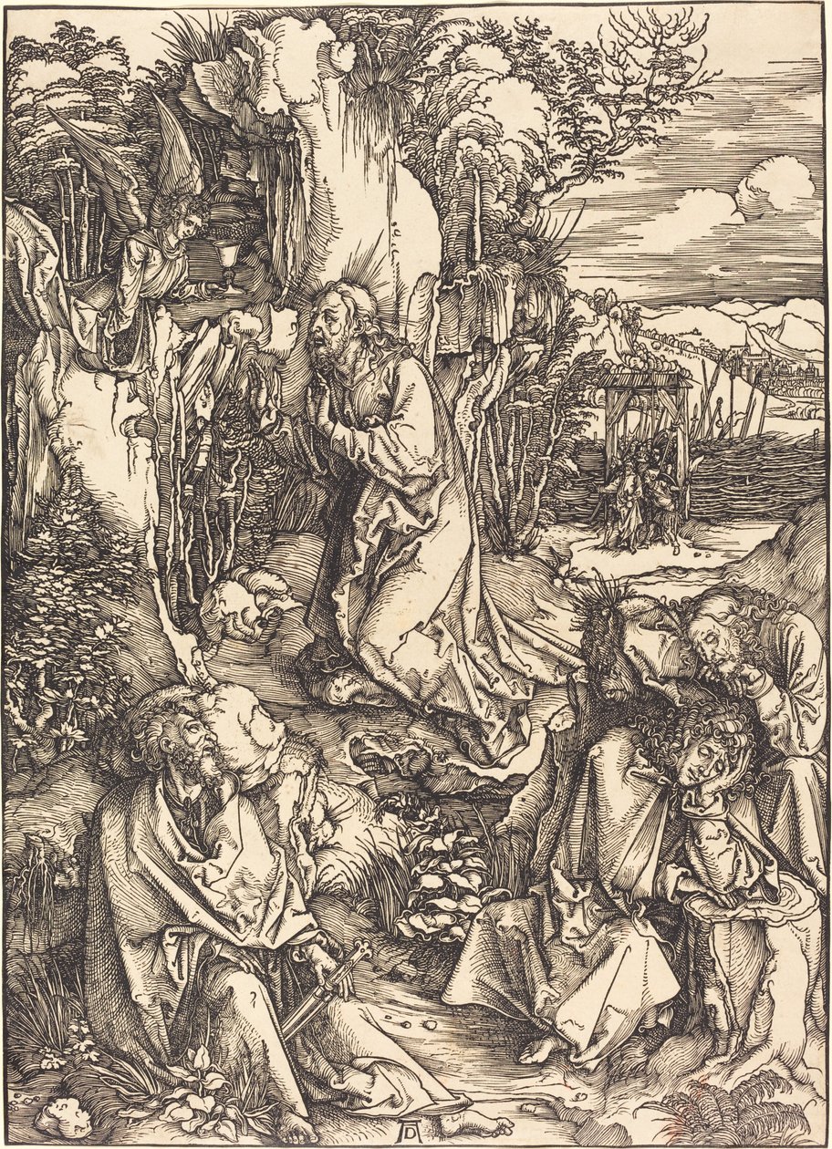 Chrystus na Górze Oliwnej autorstwa Albrecht Dürer