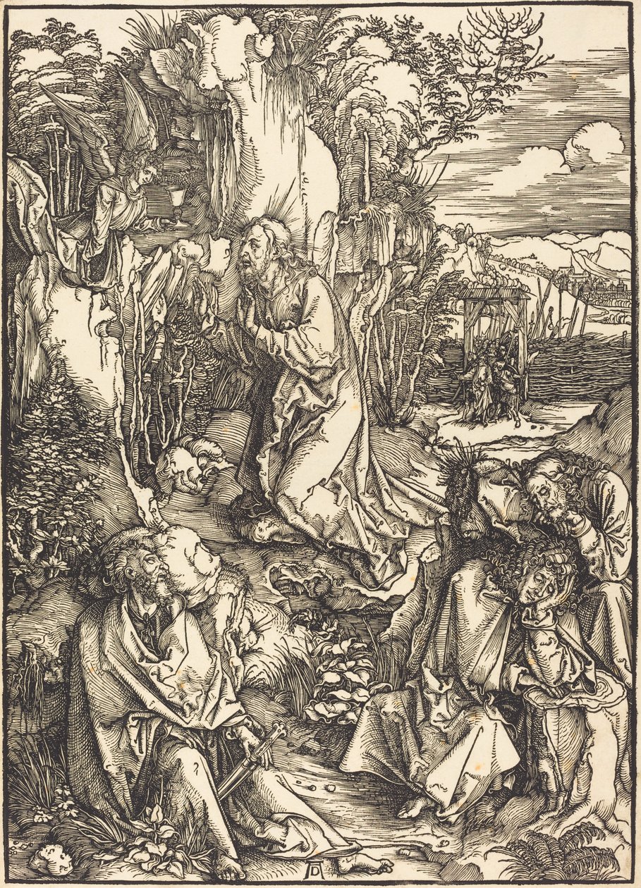 Chrystus na Górze Oliwnej autorstwa Albrecht Dürer