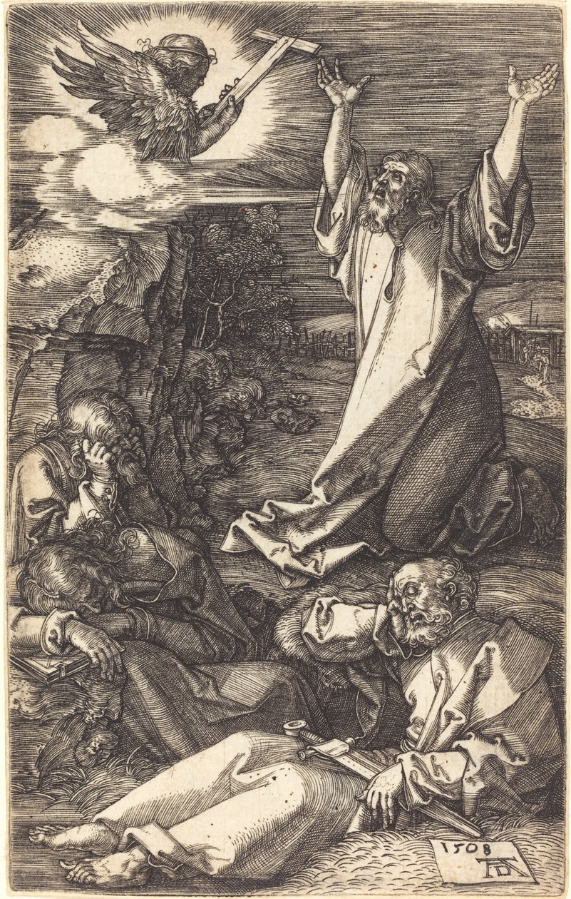 Chrystus na Górze Oliwnej autorstwa Albrecht Dürer