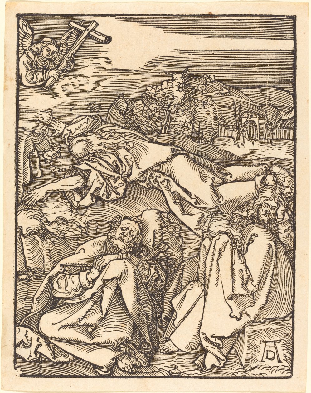 Chrystus na Górze Oliwnej autorstwa Albrecht Dürer