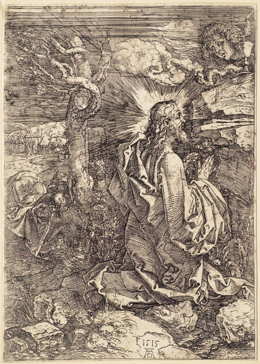 Chrystus na Górze Oliwnej autorstwa Albrecht Dürer