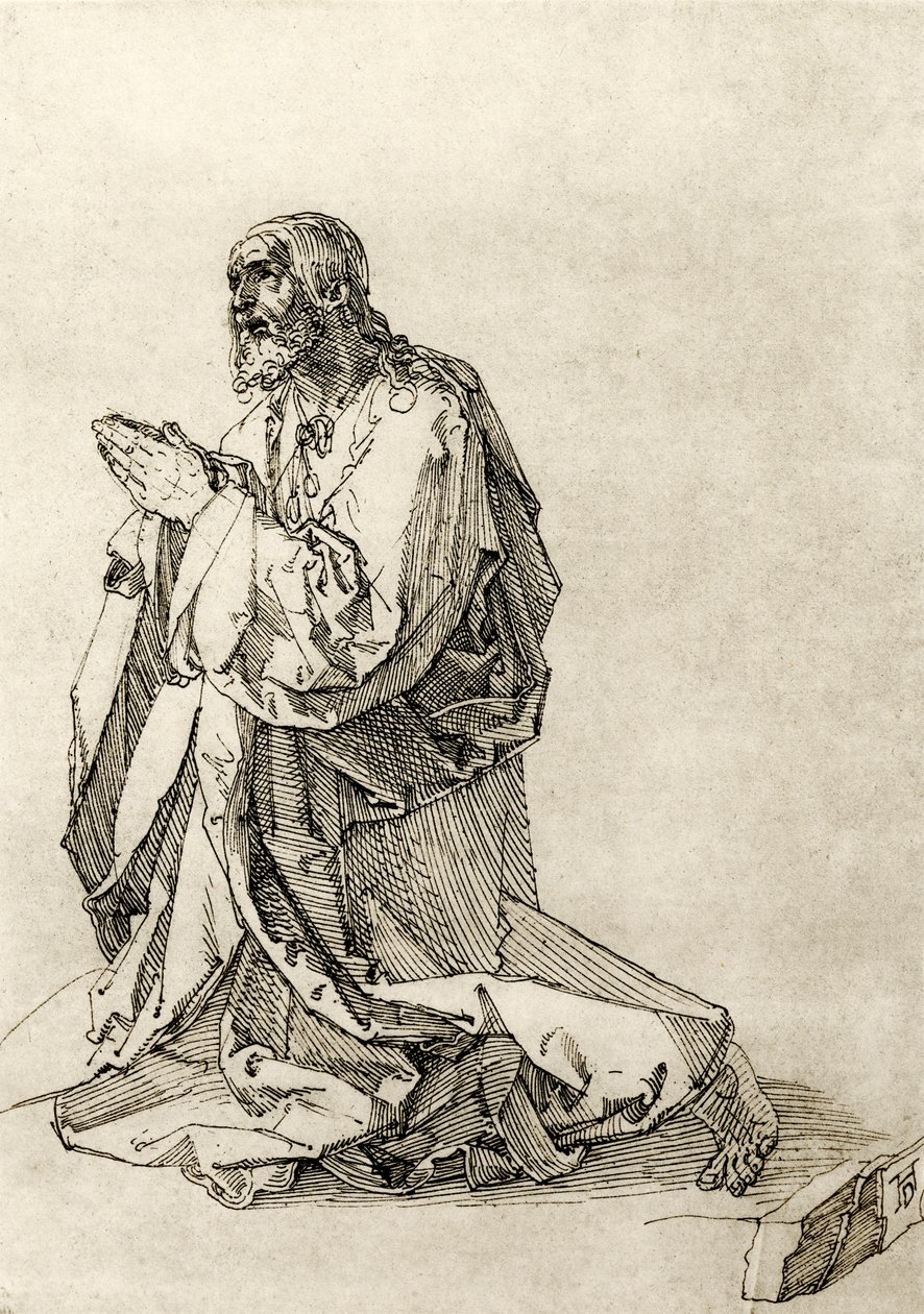 Chrystus na Górze Oliwnej autorstwa Albrecht Dürer