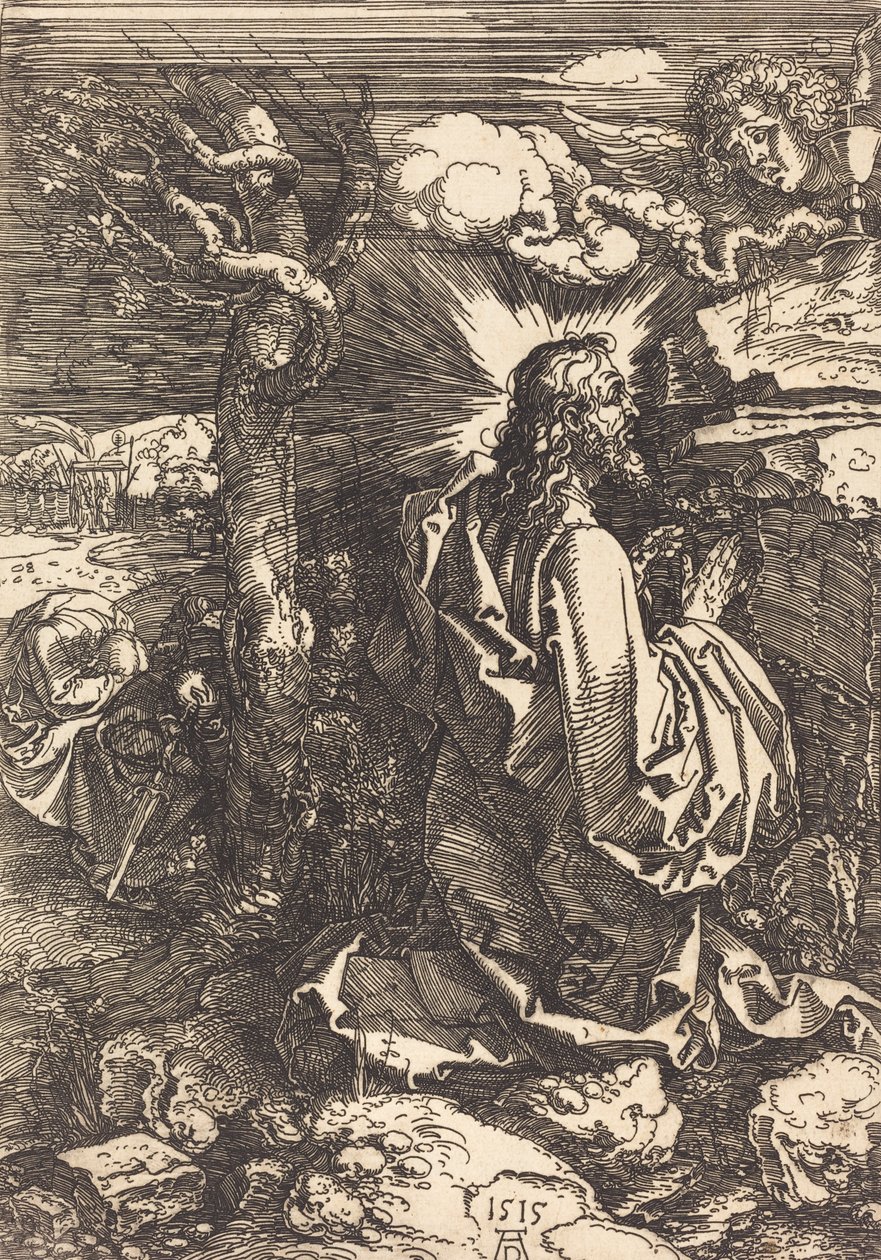 Chrystus na Górze Oliwnej, 1515. autorstwa Albrecht Dürer