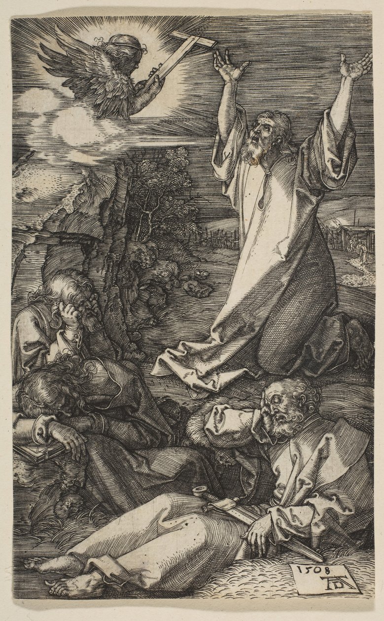 Chrystus na Górze Oliwnej, z Męki Pańskiej, 1508. autorstwa Albrecht Dürer
