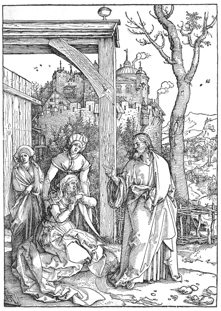 Chrystus opuszcza swoją Matkę autorstwa Albrecht Dürer