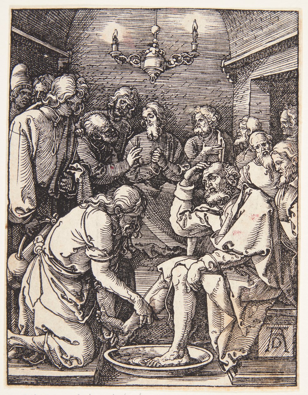 Chrystus myjący stopy św. Piotrowi autorstwa Albrecht Dürer