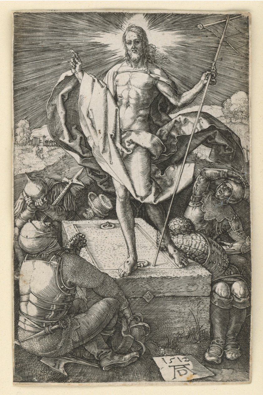 Zmartwychwstanie Chrystusa (Pasja w rycinach miedziorytowych) autorstwa Albrecht Dürer