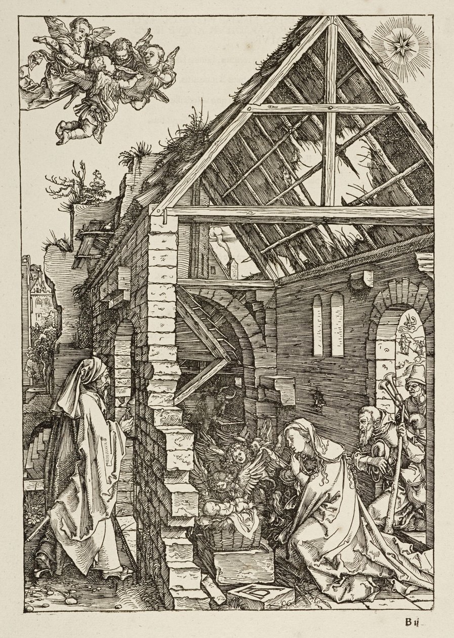 Narodzenie Chrystusa (Życie Marii) autorstwa Albrecht Dürer