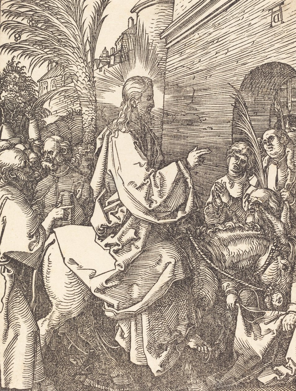 Wjazd Chrystusa do Jerozolimy, prawdopodobnie ok. 15091510. autorstwa Albrecht Dürer