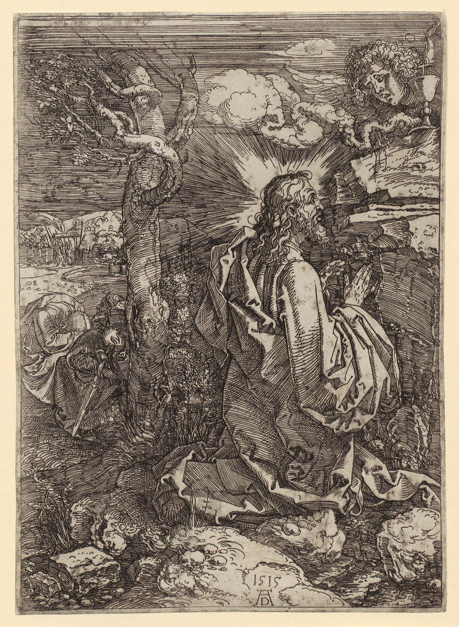 Chrystus na Górze Oliwnej autorstwa Albrecht Dürer