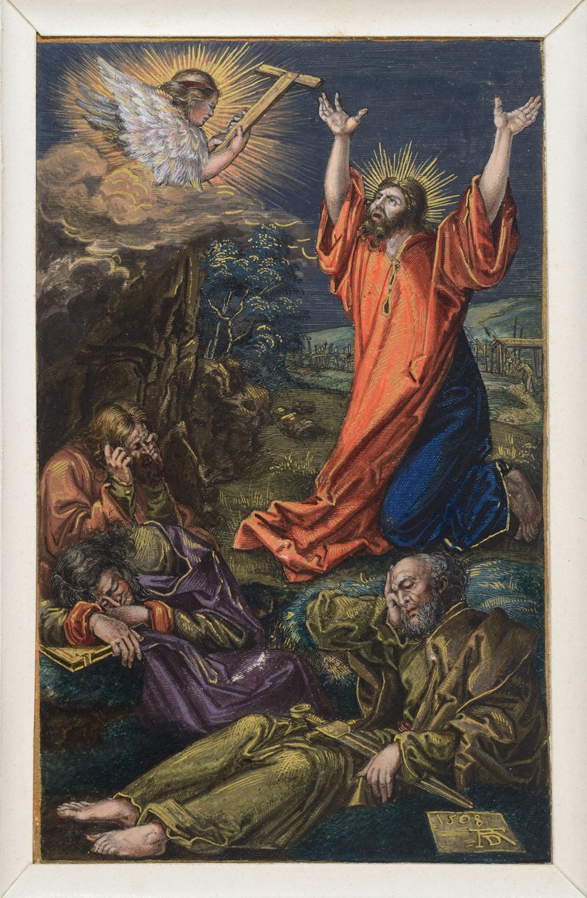 Chrystus na Górze Oliwnej autorstwa Albrecht Dürer