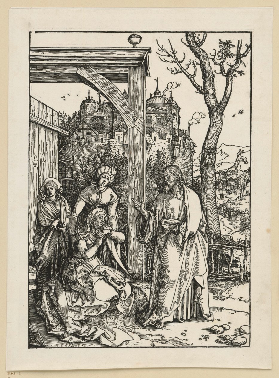 Chrystus żegna się ze swoją matką (Życie Marii) autorstwa Albrecht Dürer
