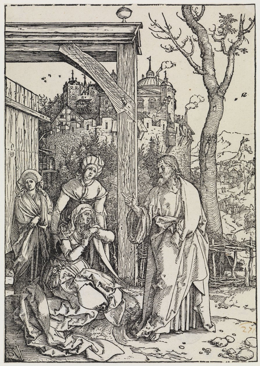 Chrystus żegna się ze swoją matką autorstwa Albrecht Dürer