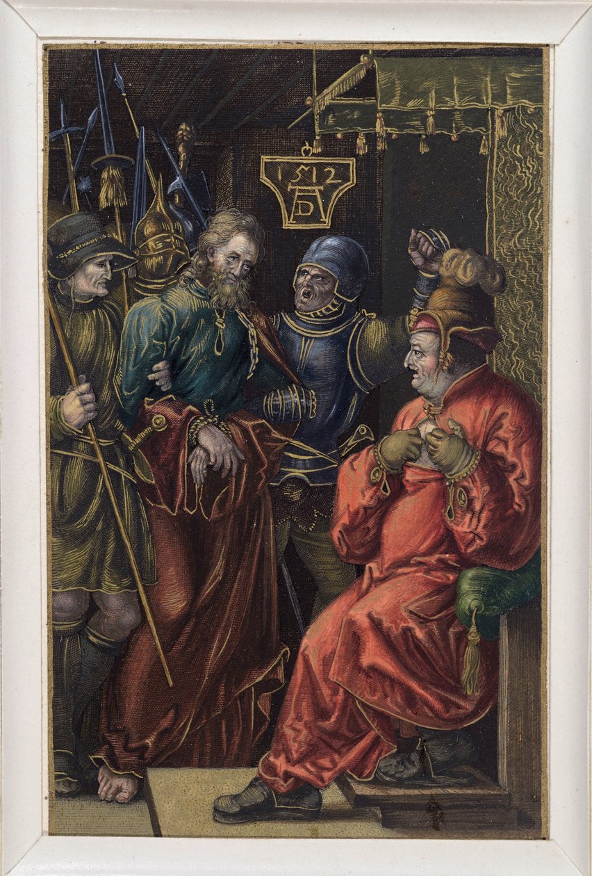 Chrystus przed Kajfaszem autorstwa Albrecht Dürer