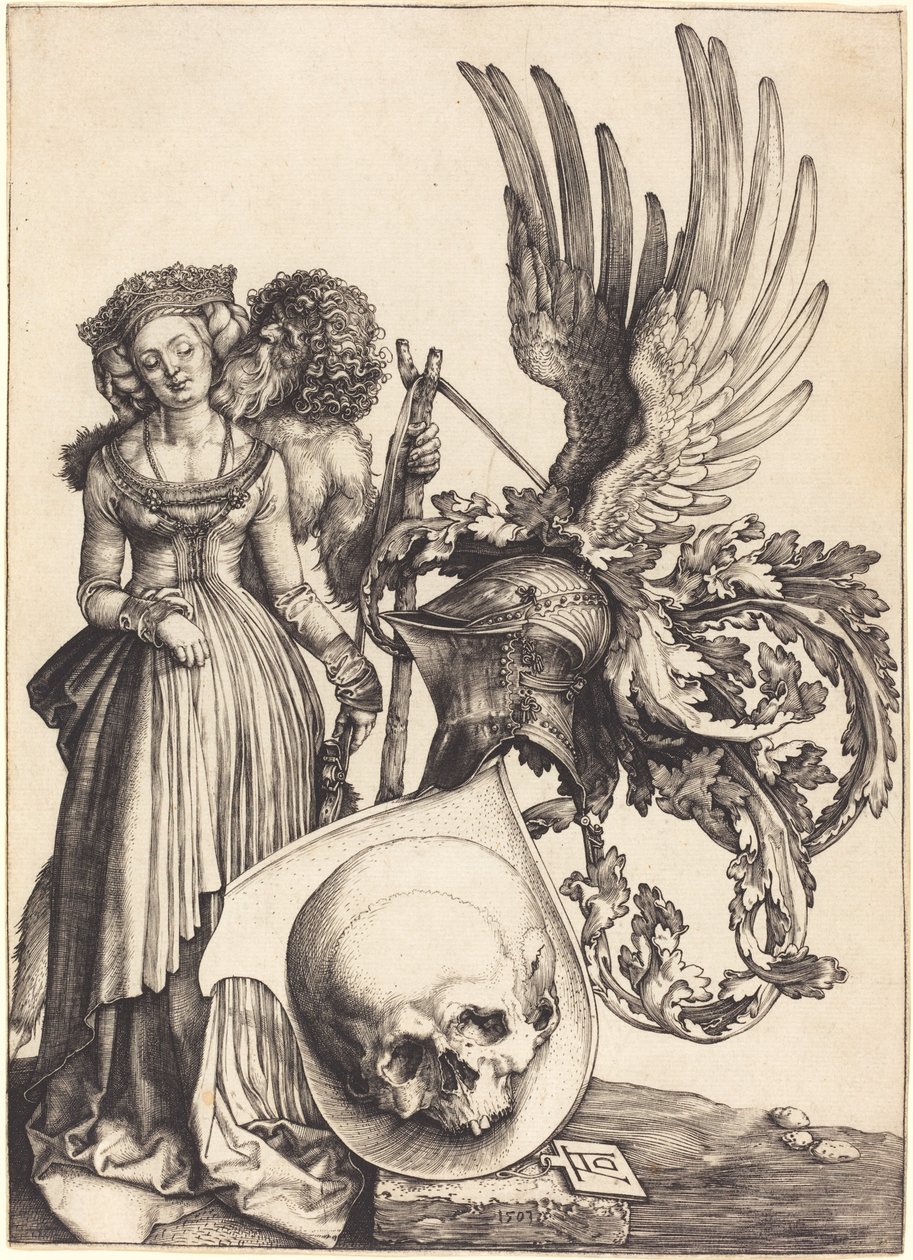 Herb z czaszką autorstwa Albrecht Dürer
