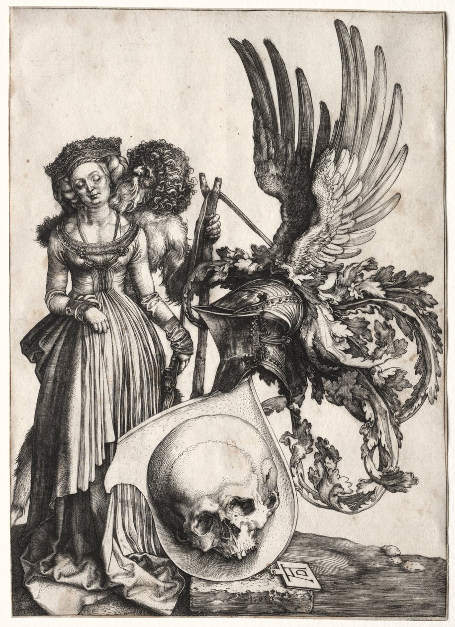 Herb z czaszką autorstwa Albrecht Dürer