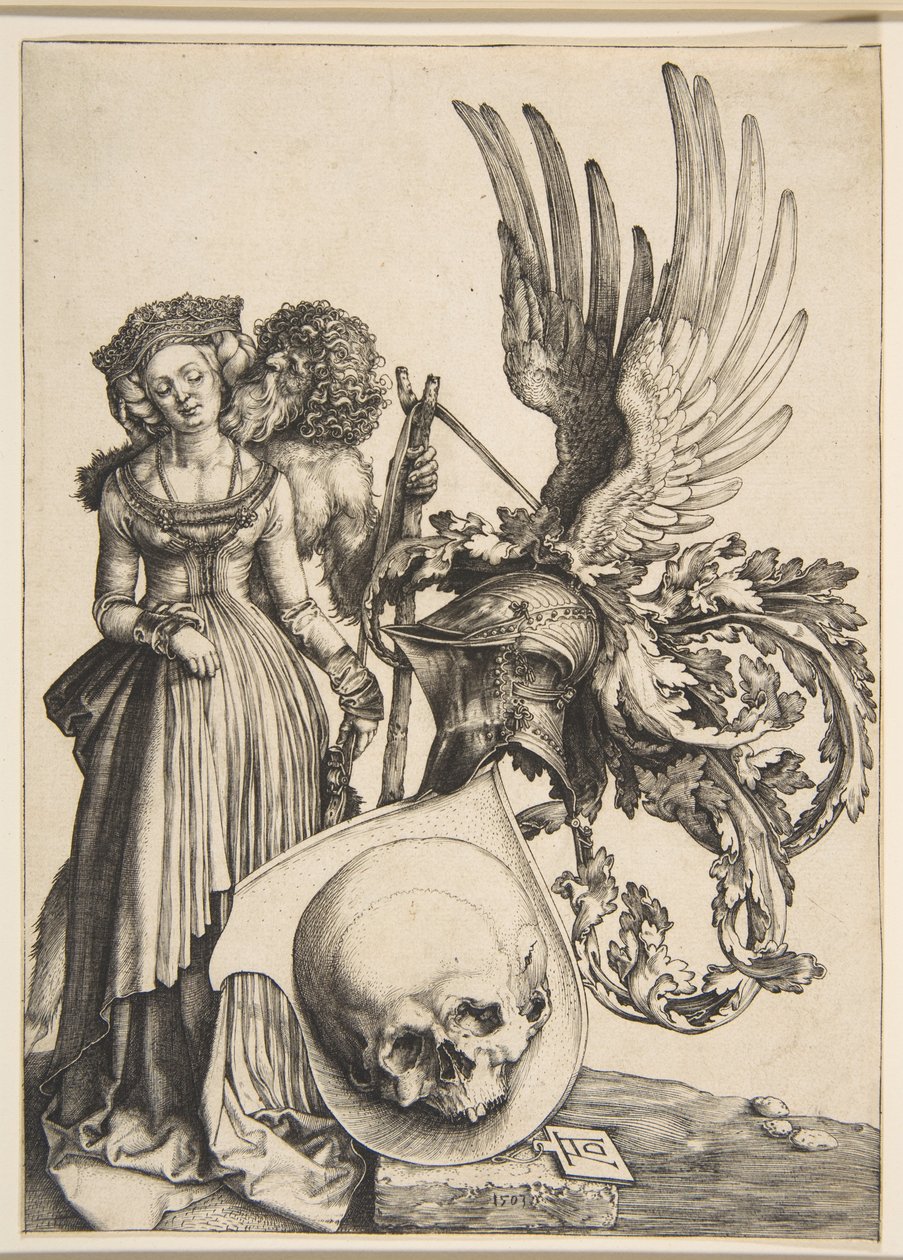 Herb z czaszką autorstwa Albrecht Dürer