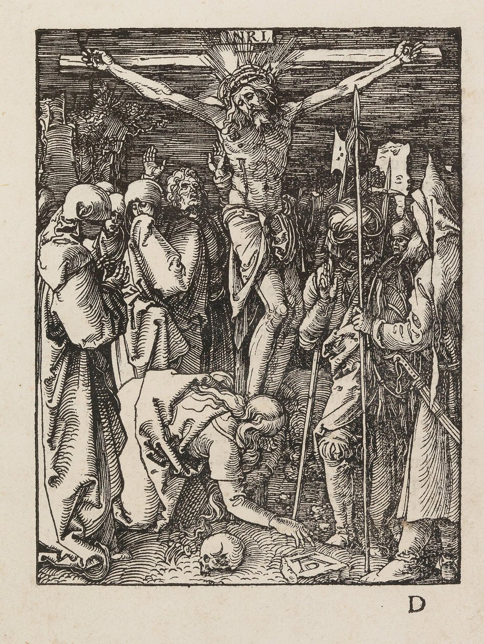 Ukrzyżowanie z cyklu Mała pasja, ok. 1509-1511. autorstwa Albrecht Dürer