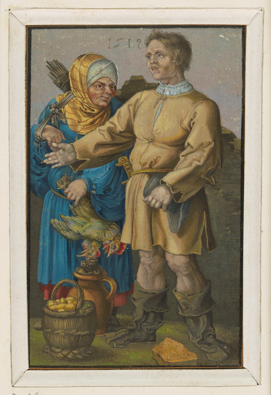 Para chłopska na targu autorstwa Albrecht Dürer