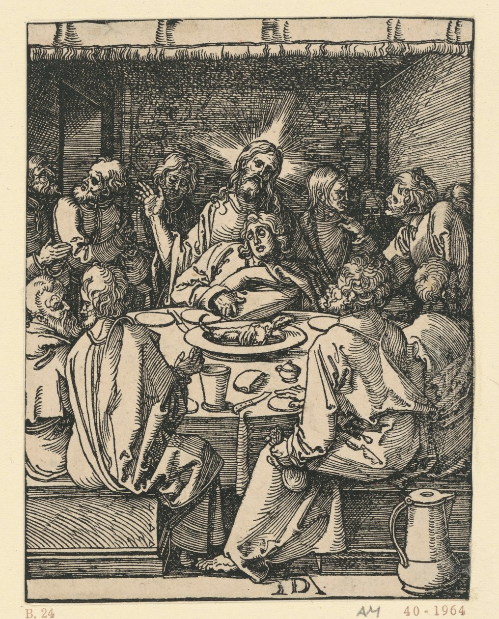 Ostatnia Wieczerza (Mała Pasja) autorstwa Albrecht Dürer