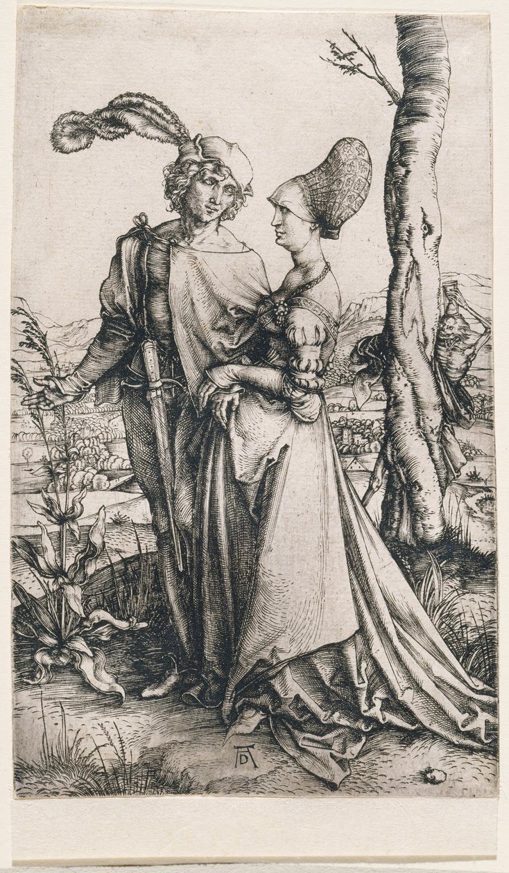Śmierć i kochankowie autorstwa Albrecht Dürer