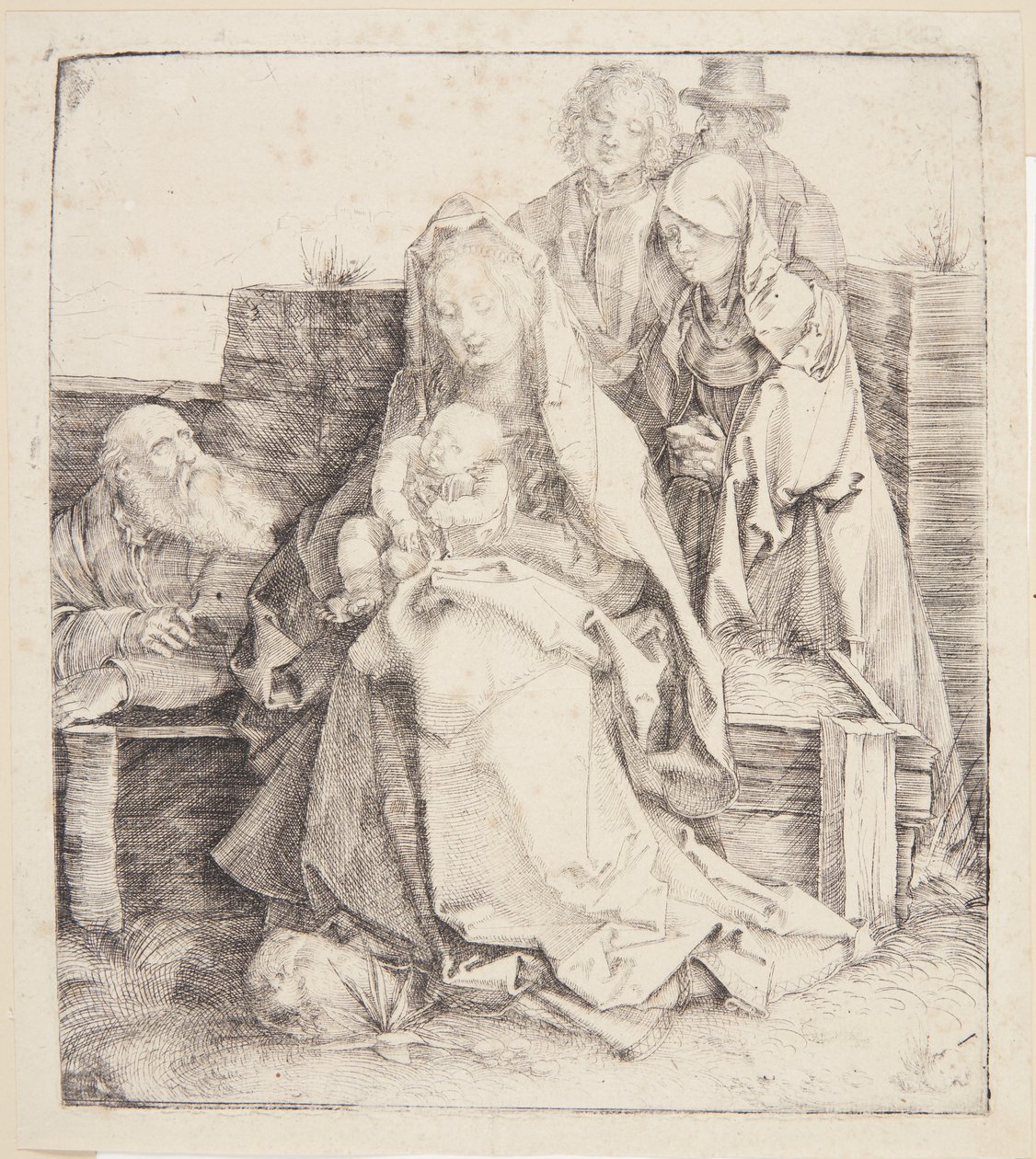 Święta Rodzina, sześć osób autorstwa Albrecht Dürer
