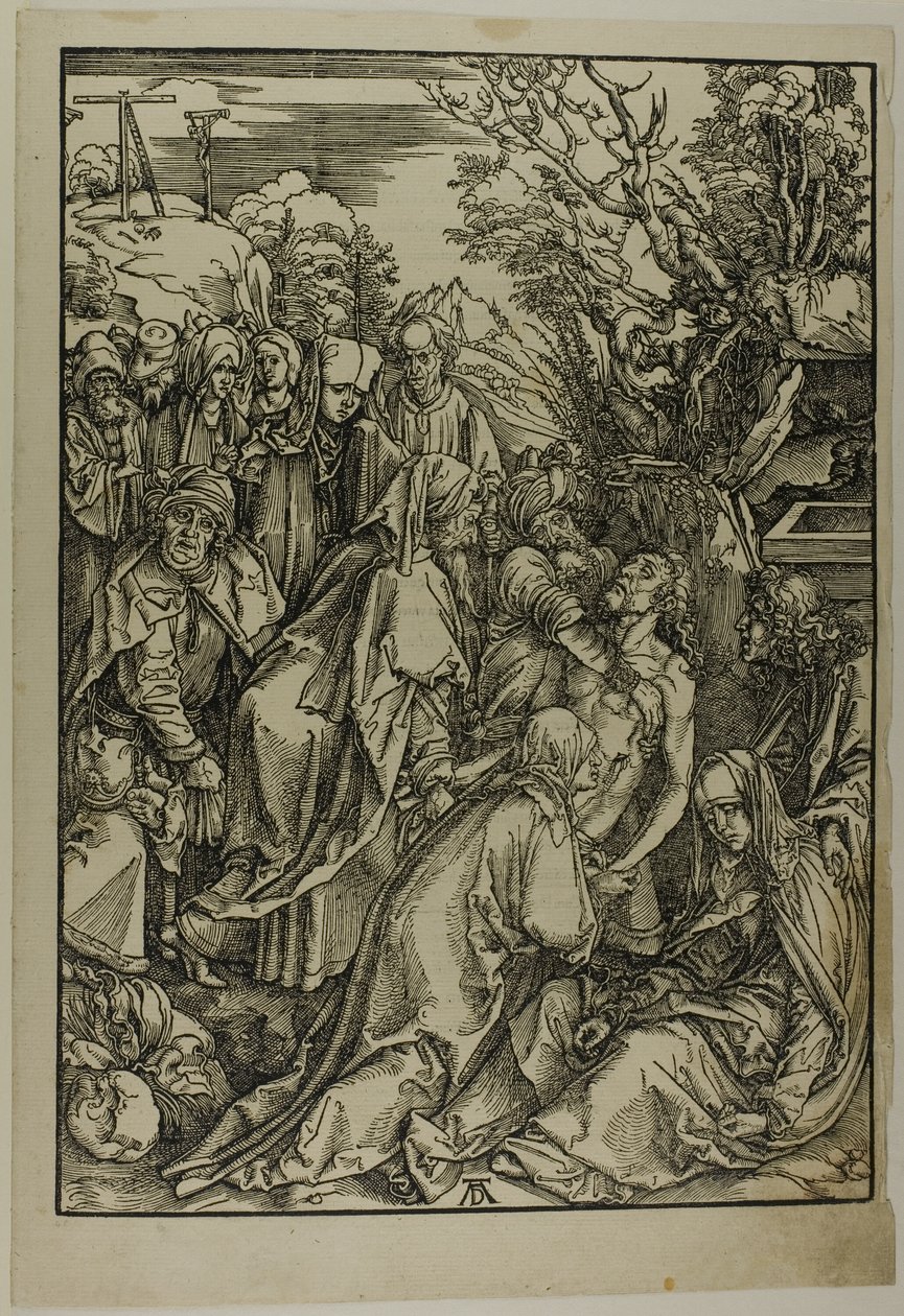 Osadzanie Chrystusa z Wielkiej Męki autorstwa Albrecht Dürer