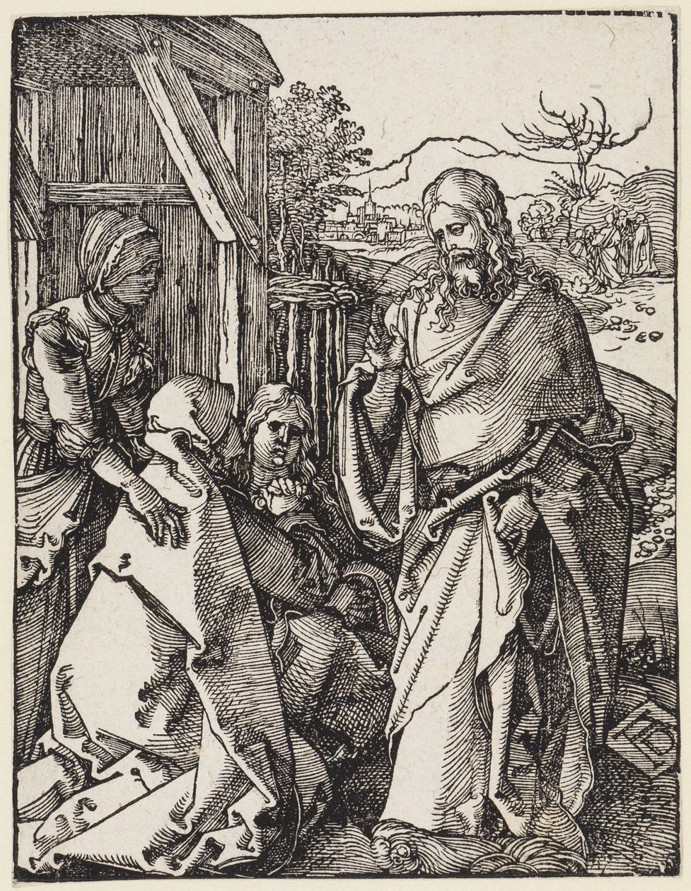 Pożegnanie Chrystusa z matką autorstwa Albrecht Dürer