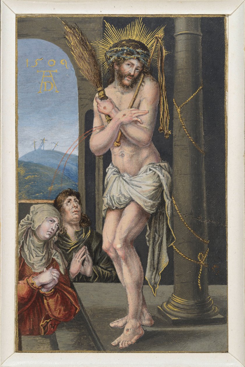 Cierpiący przy kolumnie biczowania autorstwa Albrecht Dürer