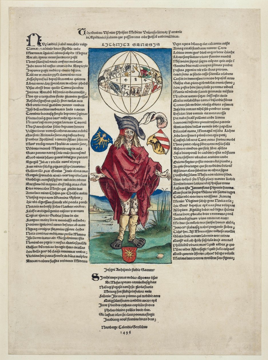Mężczyzna chory na syfilis autorstwa Albrecht Dürer