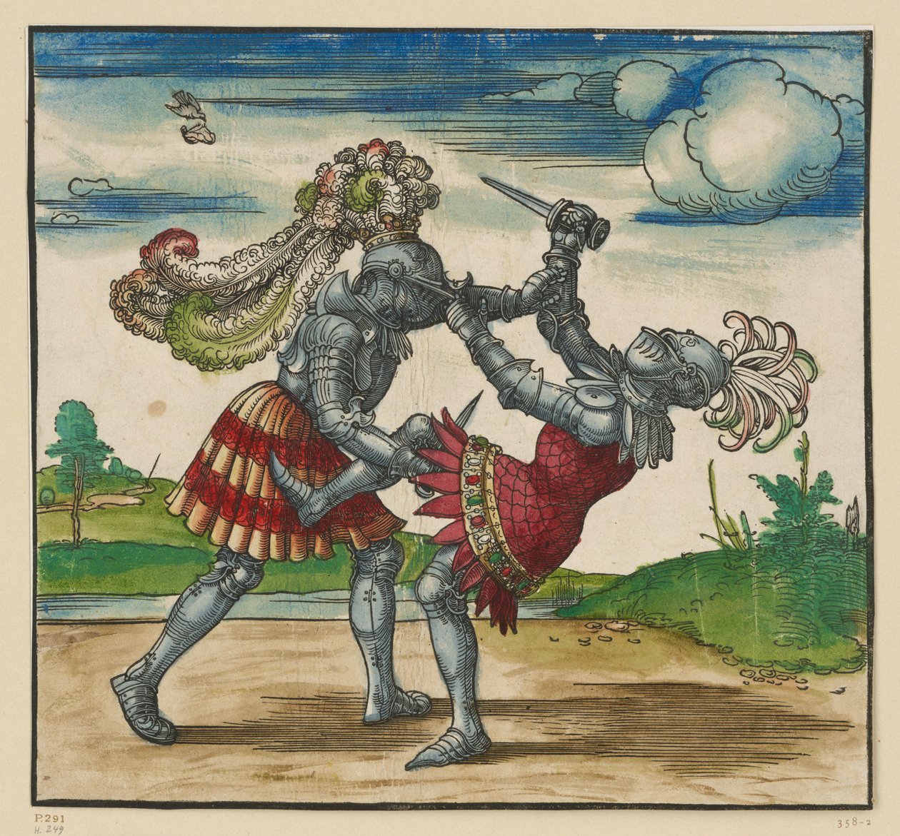 Pojedynek pieszy (drzeworyty Freydala) autorstwa Albrecht Dürer