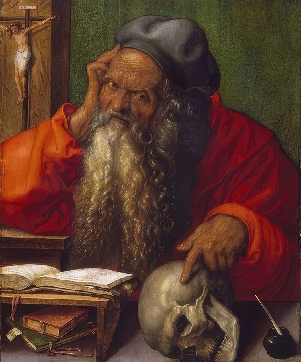 Św. Jerome w budownictwie mieszkaniowym. 1521 autorstwa Albrecht Dürer