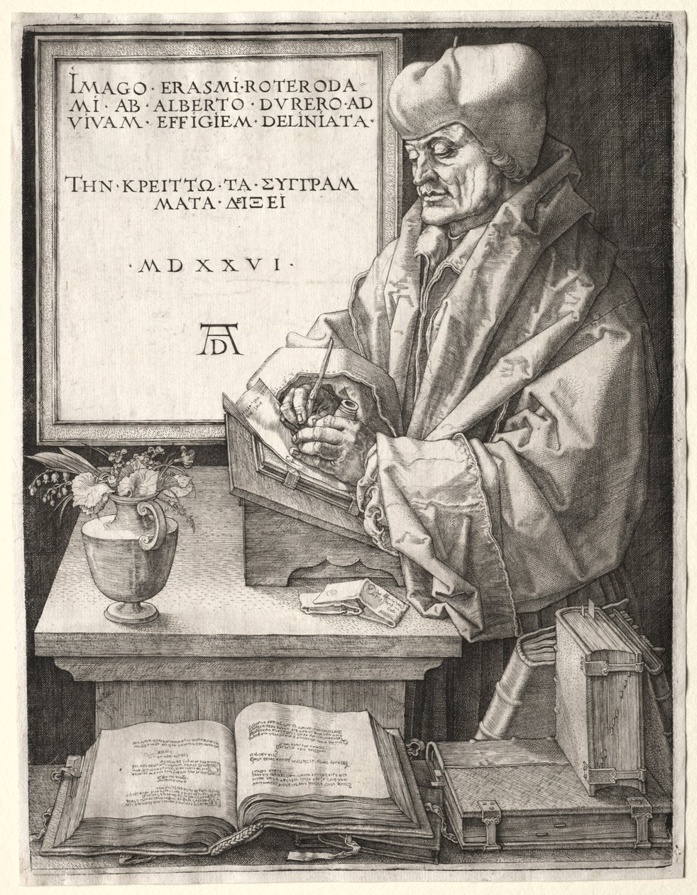 Desiderius Erazm z Rotterdamu autorstwa Albrecht Dürer