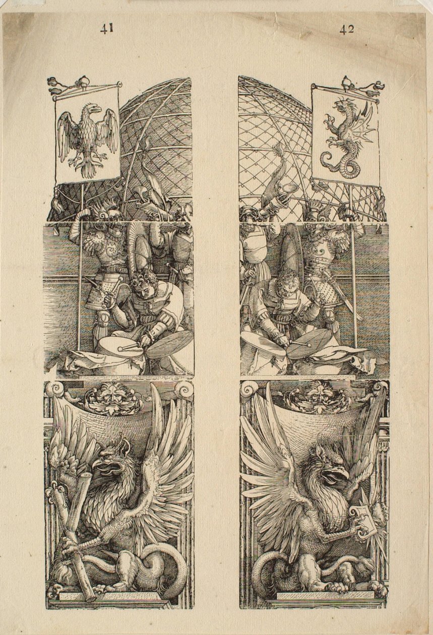 Detal 41 i 42 autorstwa Albrecht Dürer