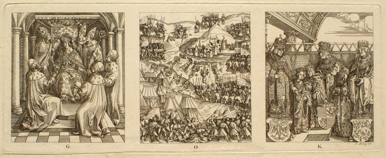 Detal G, O, K autorstwa Albrecht Dürer
