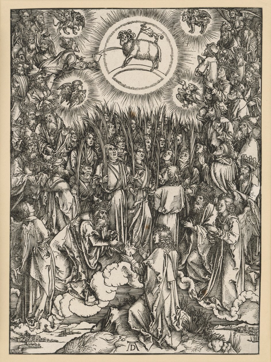 Adoracja Baranka na górze Syjon (Apokalipsa) autorstwa Albrecht Dürer