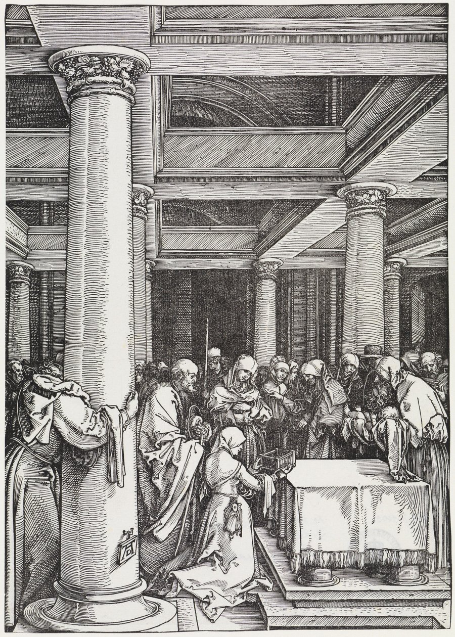 Ofiarowanie w świątyni autorstwa Albrecht Dürer