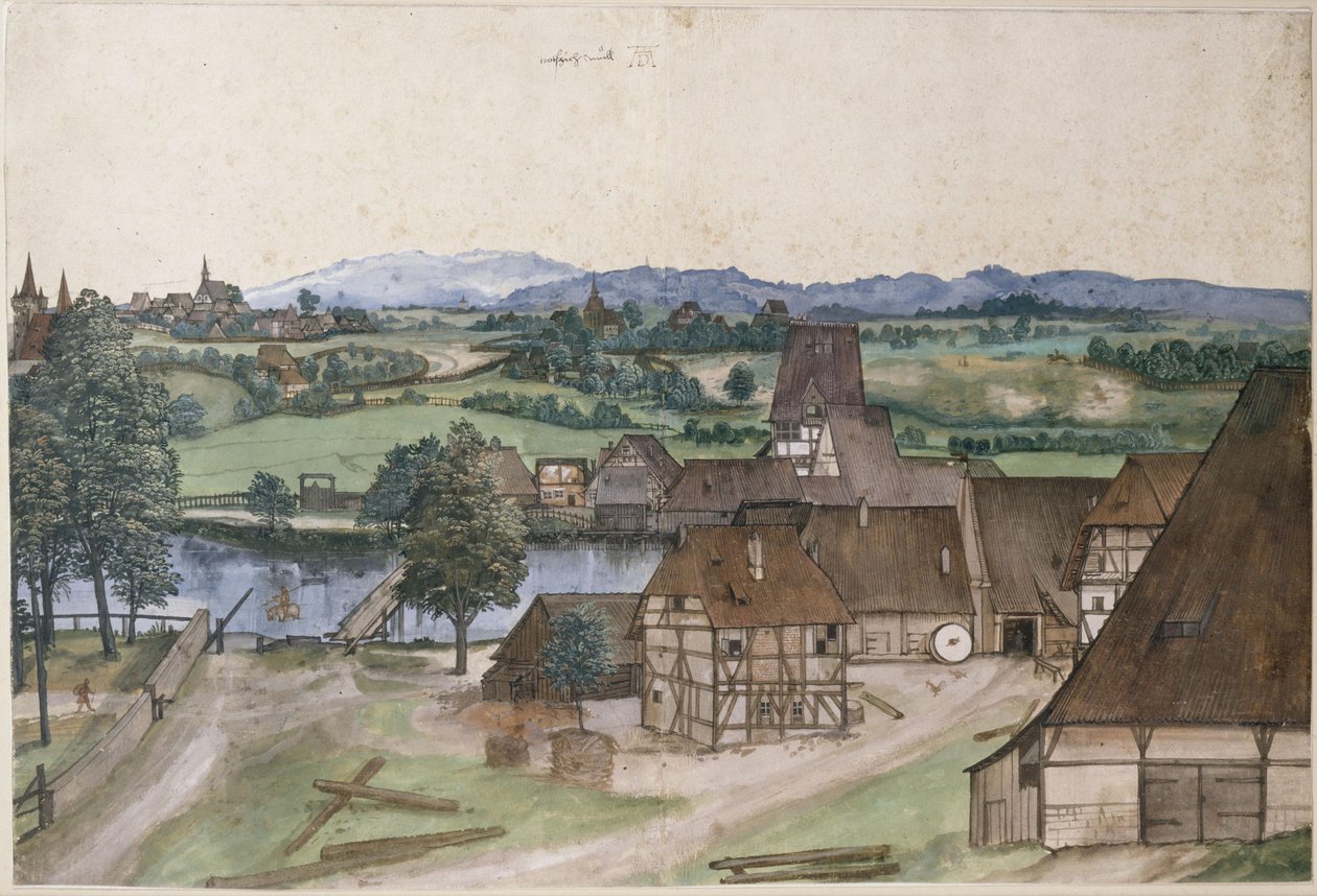 Młyn do ciągnienia drutu autorstwa Albrecht Dürer