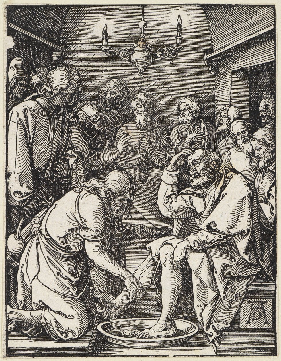 Obmywanie stóp autorstwa Albrecht Dürer