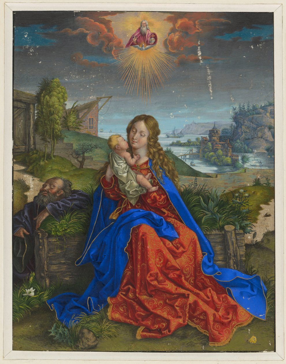 Święta Rodzina z motylem autorstwa Albrecht Dürer