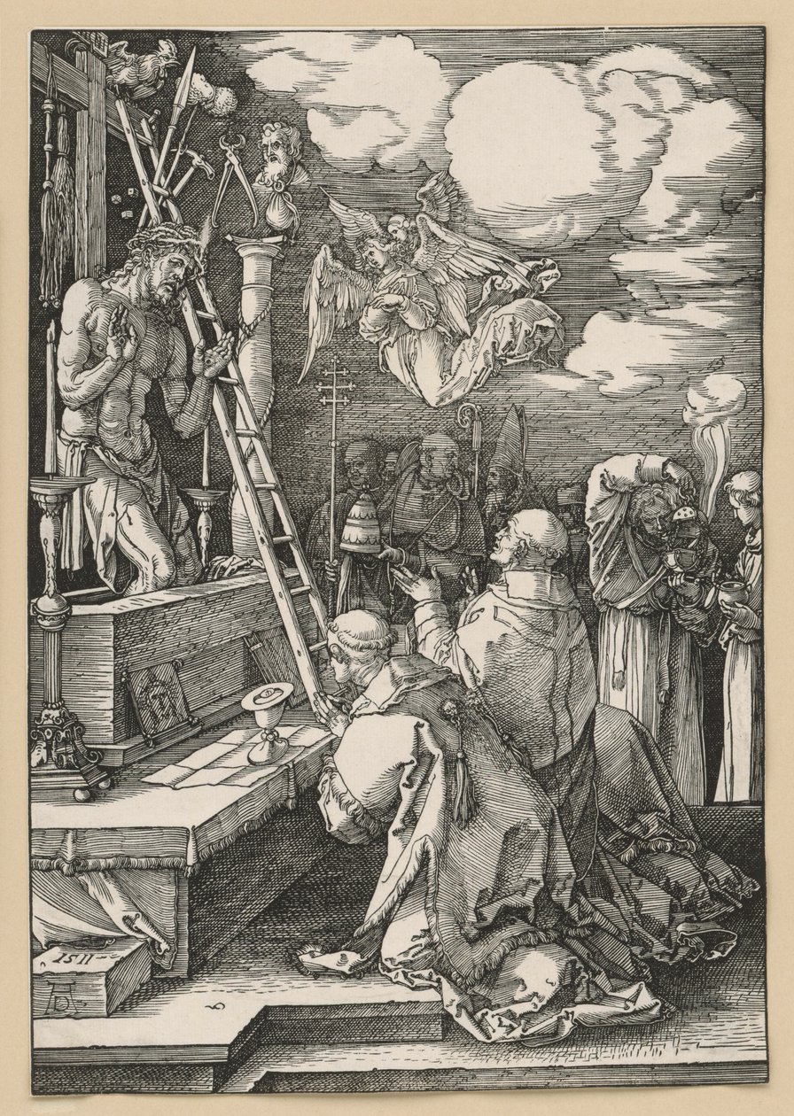 Msza świętego Grzegorza autorstwa Albrecht Dürer