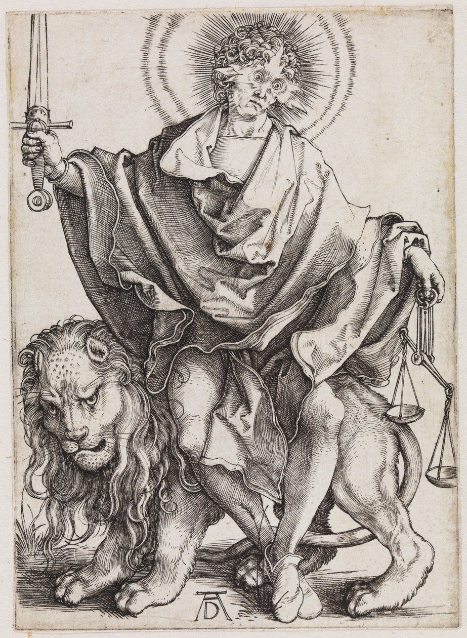 Słońce sprawiedliwości (Sol Justitiae) autorstwa Albrecht Dürer