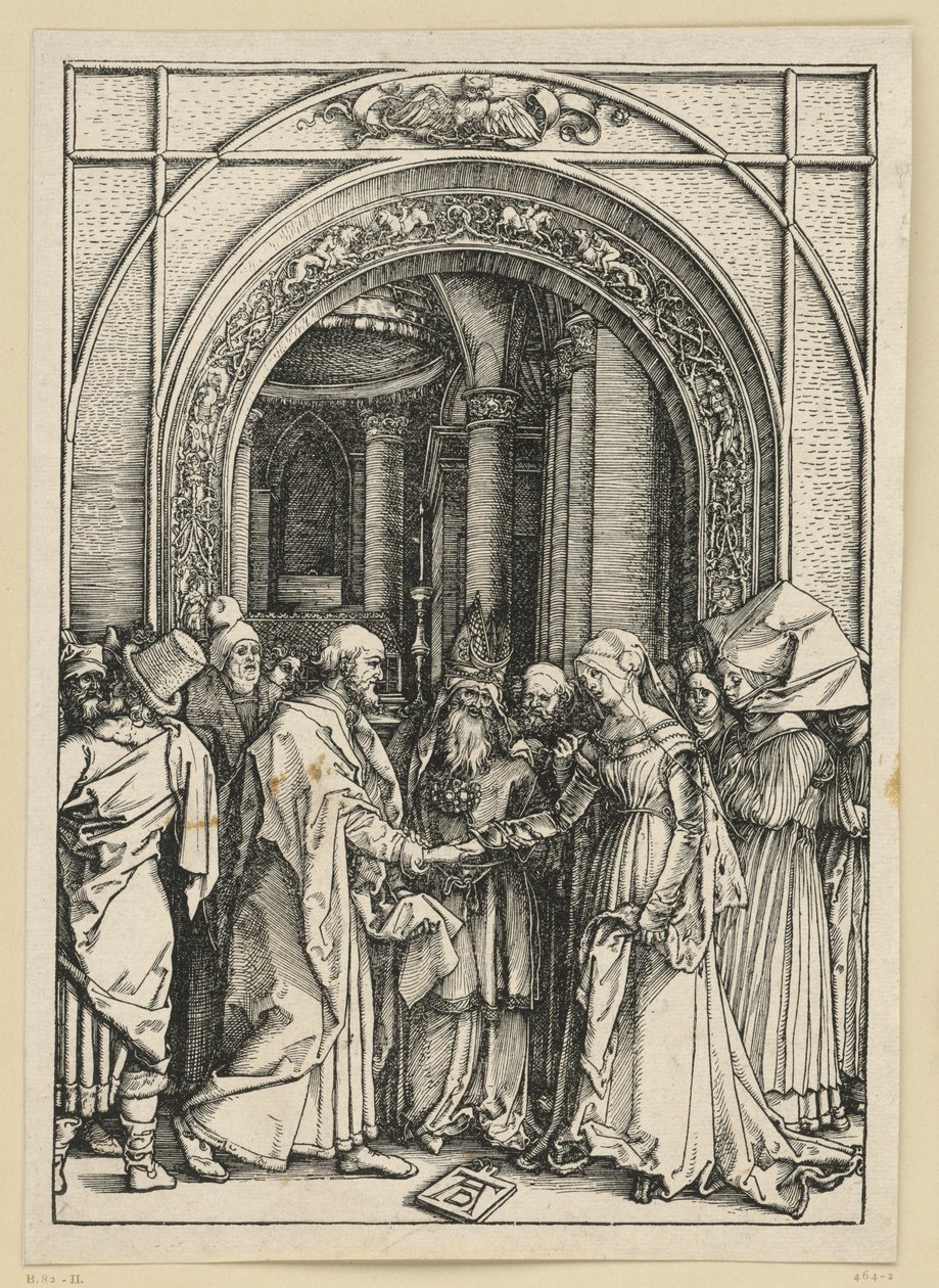 Zaślubiny Marii (Życie Marii) autorstwa Albrecht Dürer