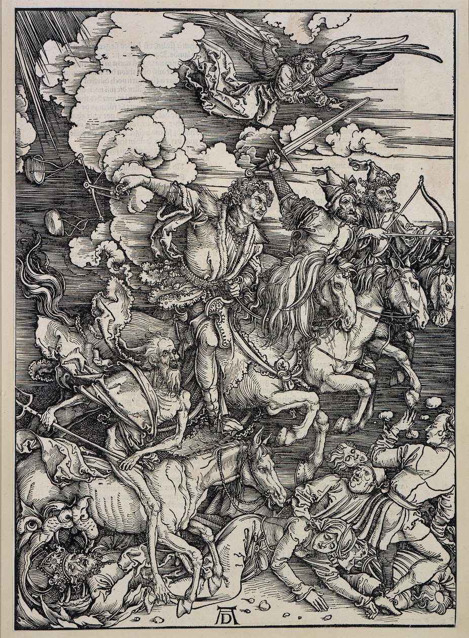 Czterej jeźdźcy Apokalipsy autorstwa Albrecht Dürer