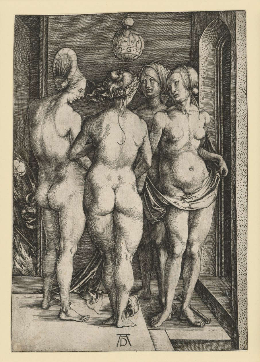 Cztery nagie kobiety autorstwa Albrecht Dürer