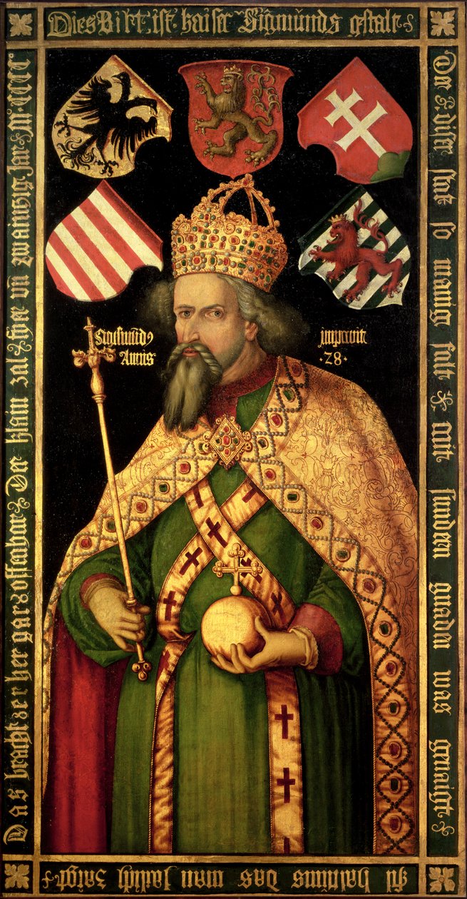 Cesarz Zygmunt, cesarz rzymski, król Węgier i Czech (1368-1437), ok. 1600 autorstwa Albrecht Dürer
