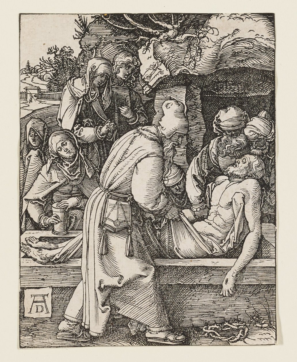 Złożenie do grobu autorstwa Albrecht Dürer