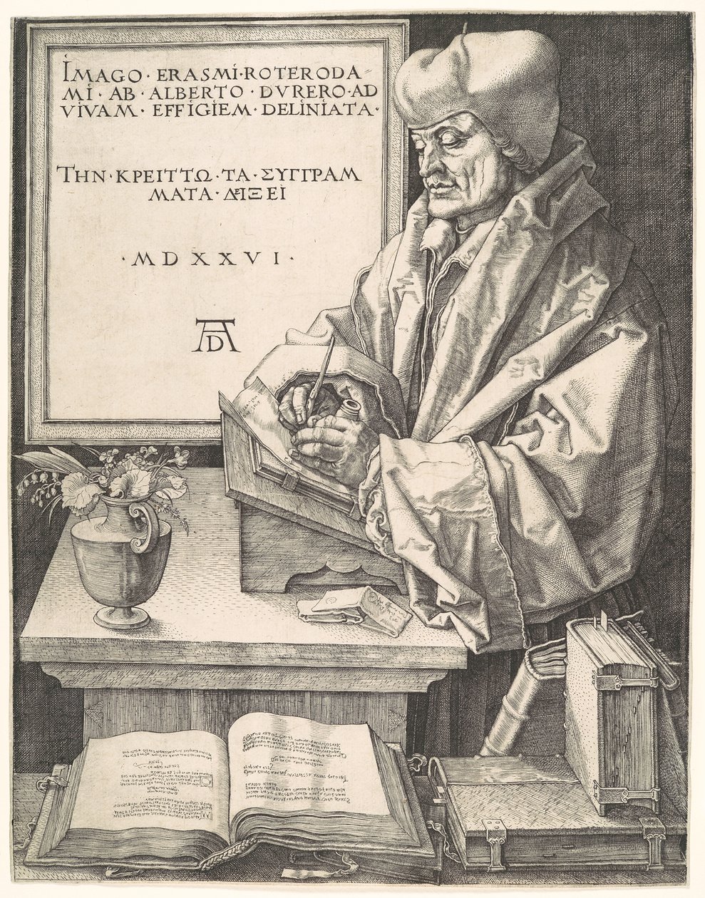 Erazm z Rotterdamu autorstwa Albrecht Dürer