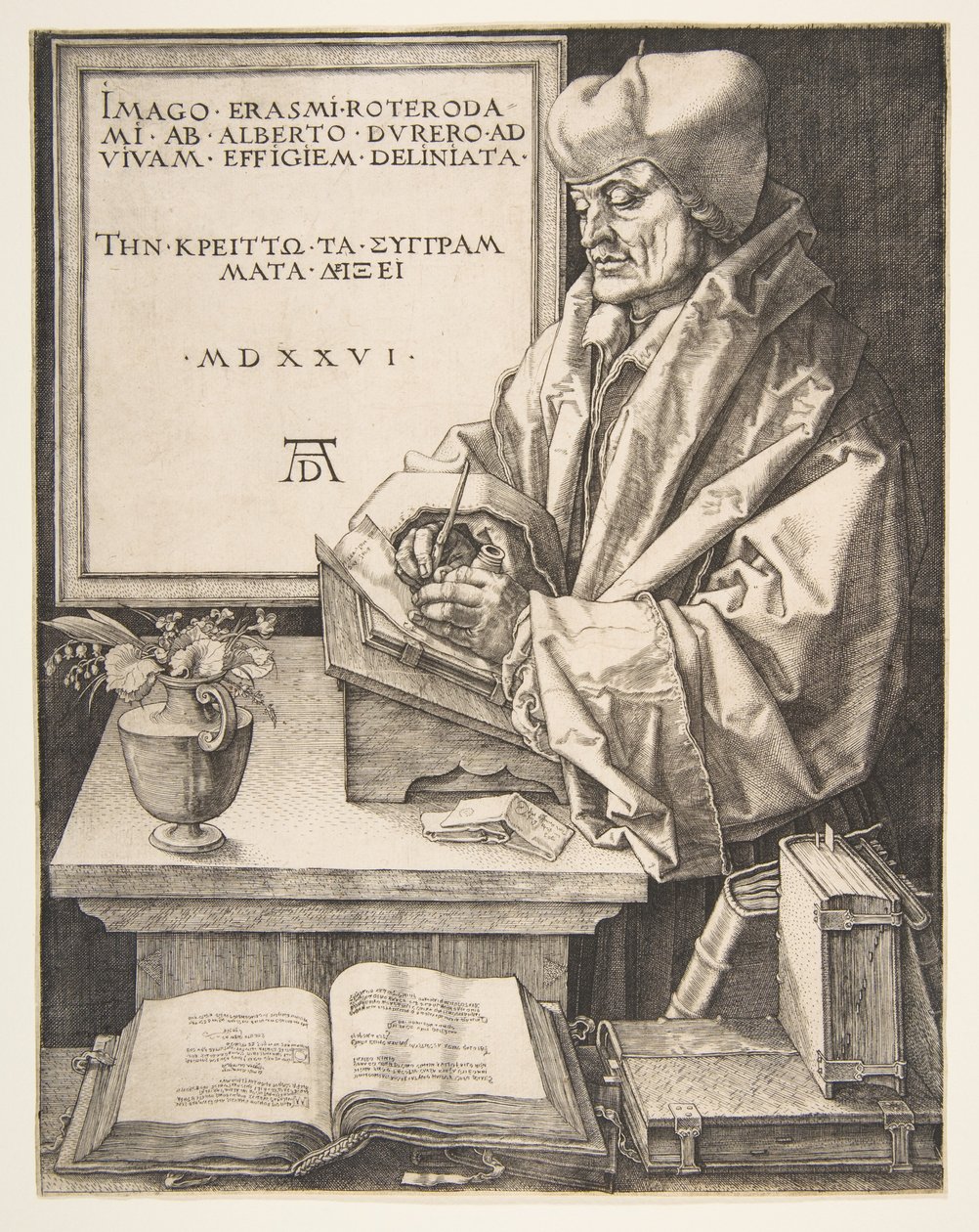 Erazm z Rotterdamu autorstwa Albrecht Dürer