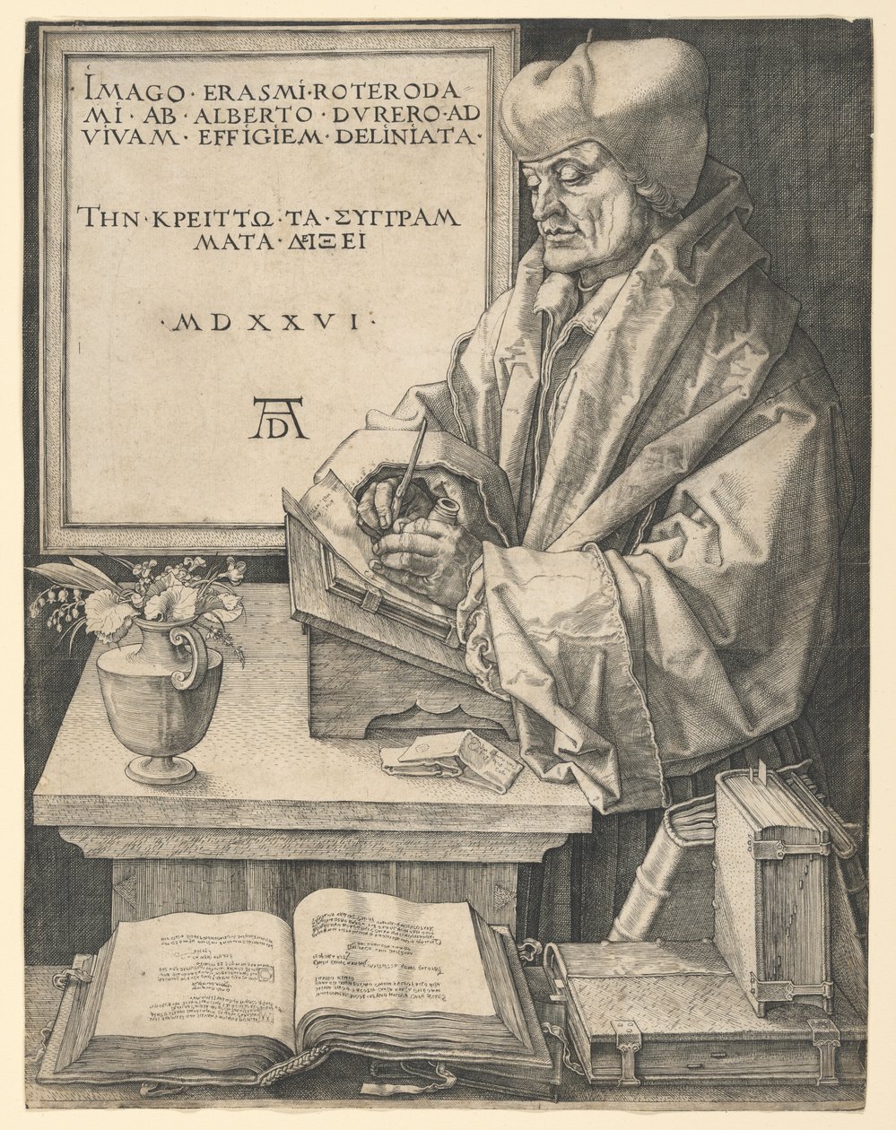 Erazm z Rotterdamu autorstwa Albrecht Dürer